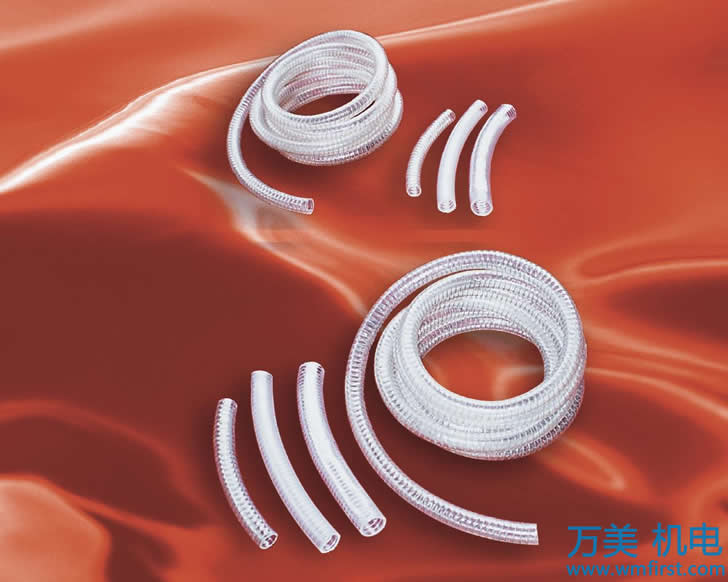 PVC鋼絲增強(qiáng)透明軟管樣圖